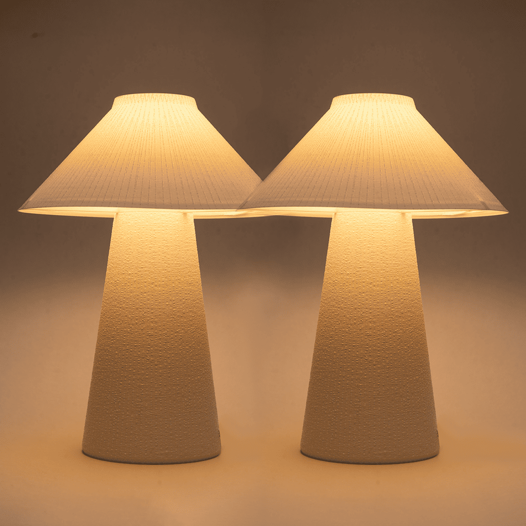 2 Ombrelones, peça impressa em 3D da Éttore Decor, o conjunto