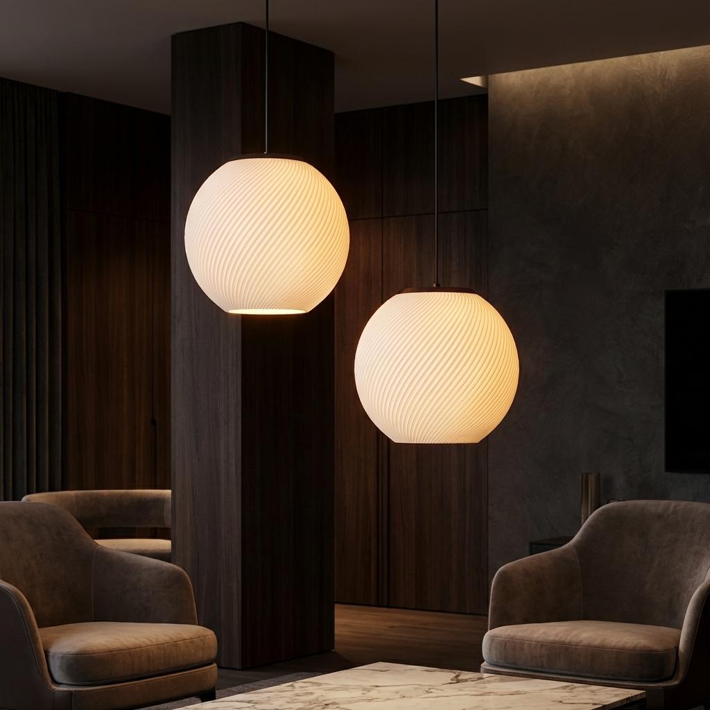 Pendente Filetto, pendente impresso em 3D da Éttore Decor, o Filetto em detalhe