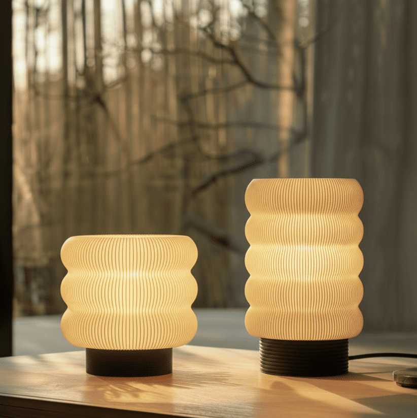 Argola Larga + Longa, peça impressa em 3D da Éttore Decor, o conjunto