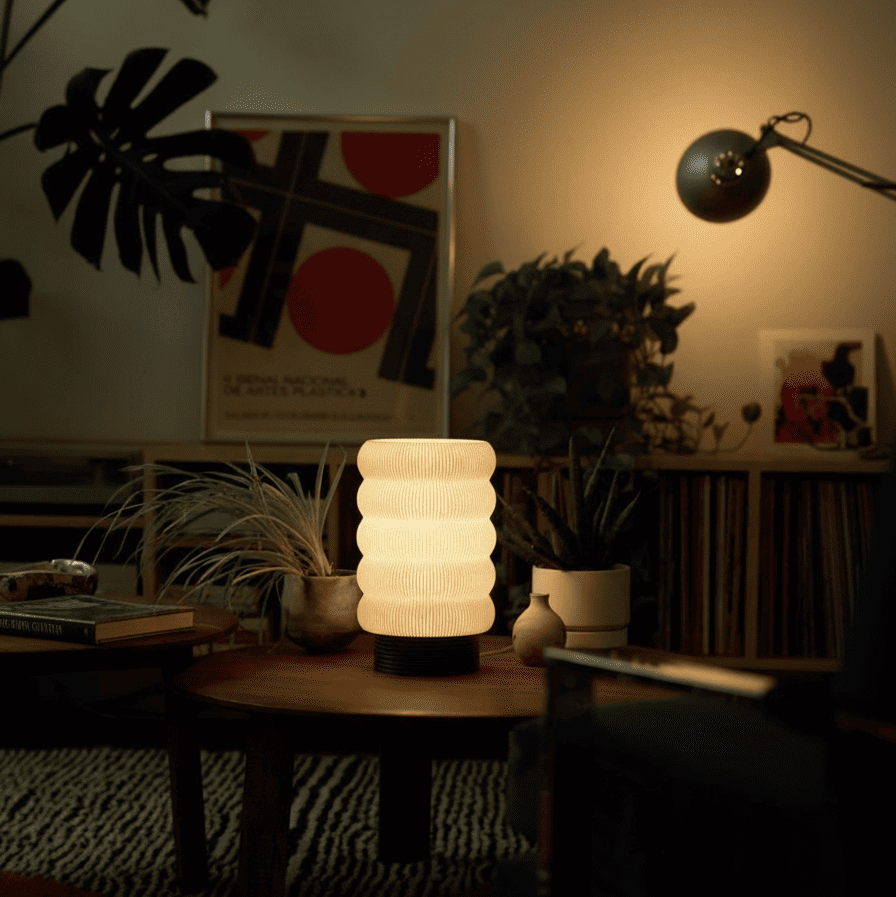 Luminária Argola Longa, luminária impressa em 3D da Éttore Decor