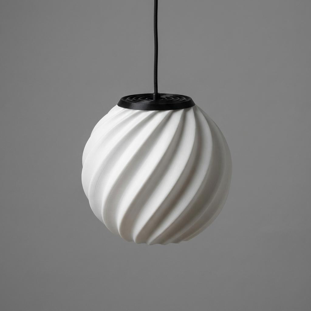 Pendente Maré, pendente impresso em 3D da Éttore Decor, em detalhe