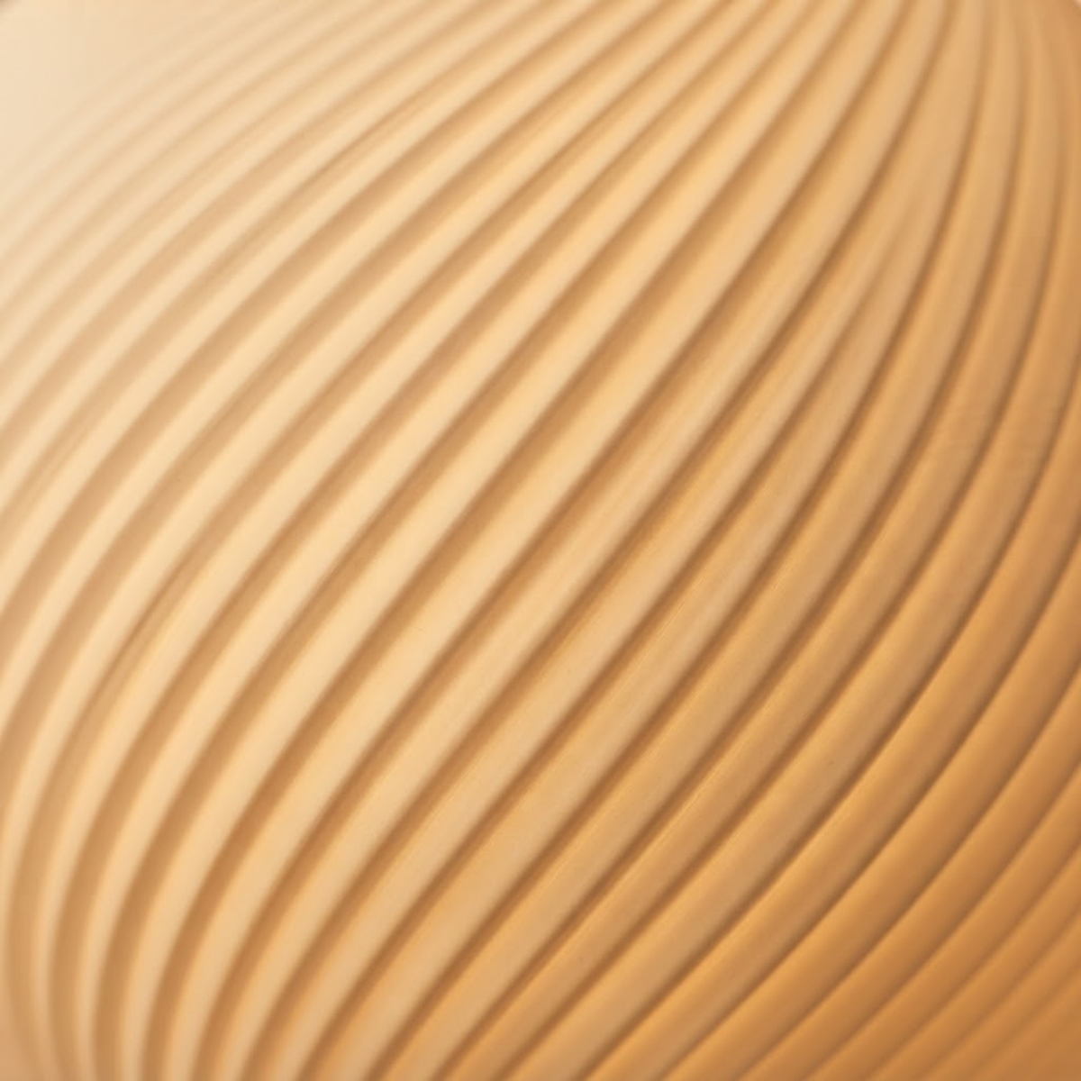 Pendente Filetto, pendente impresso em 3D da Éttore Decor, aceso, detalhe da textura