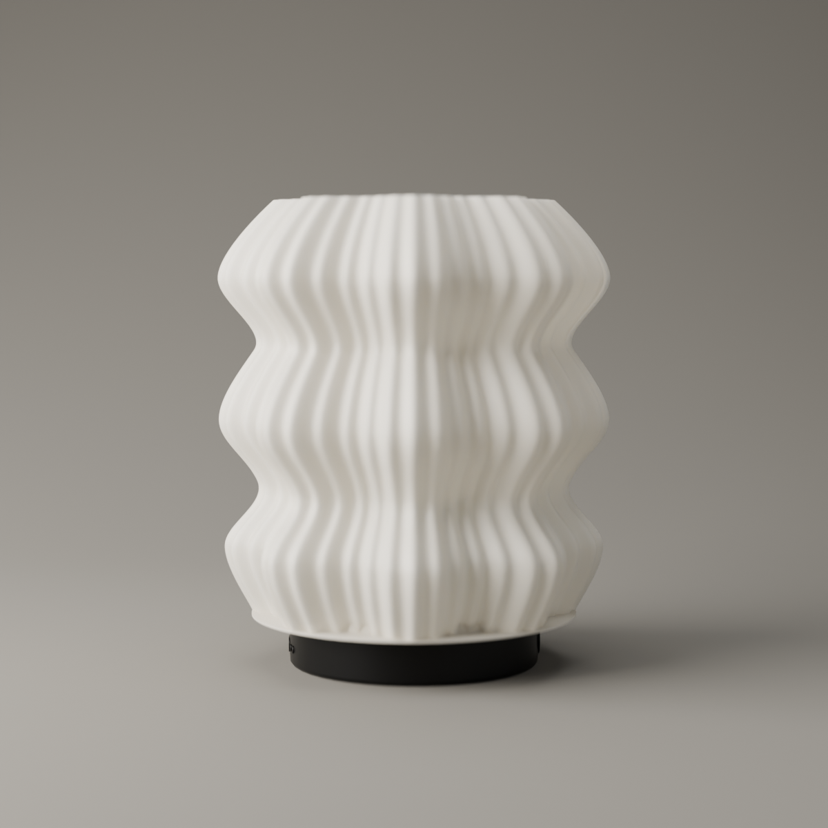 Cúpula Sem Fio Velvet Branca sobre a base